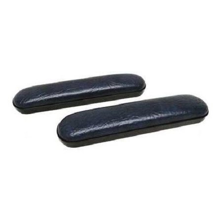 INVACARE 9 Inch Desk Length Wheelchair  Padded Armrests - Dark Blue (Pair) PR AC015358-BLU